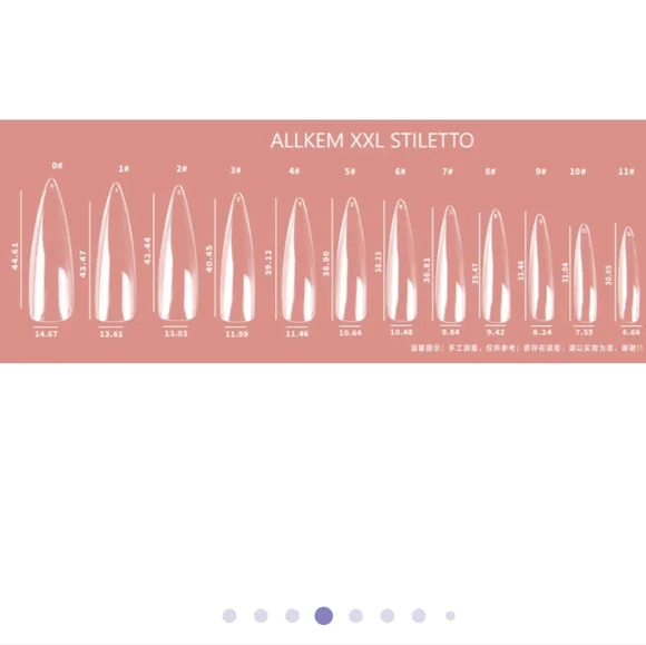 Allkem Luxury Nails Soft Gel XXL Stiletto Nails 2 Bags Of 504 Pieces 12 Sizes - Picture 7 of 9